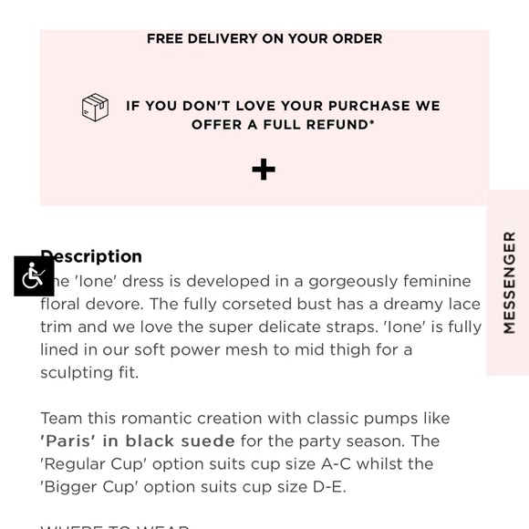 House of CB underwire cranberry Ione midi dress - Picture 5 of 5